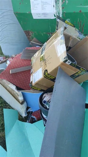 Dumpsers, bulky waste and curbside junk. Raw Video. The amazing world of trash and junk.