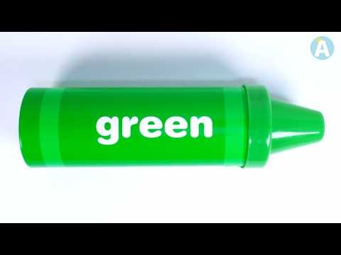 Green Crayon Color Activity | Calm Preschool Learning