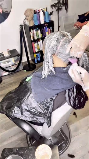 Relaxer😍| Full Tutorial On My Channel🔥 #fy #relaxer #viral #fypシ #contentcreator #smallyoutuber