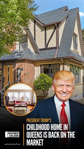 A piece of American real estate history is back in play. 🏠 President Donald Trump’s childhood home in Queens has once again hit the market, bringing renewed attention to one of New York City’s most talked-about legacy properties. While the home itself is modest compared to today’s luxury standards, its story, provenance, and location make it a rare listing that blends history with real estate intrigue. Some homes sell for square footage — others sell for the name attached. Tune in to Estate Med