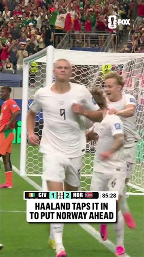 ERLING HAALAND GIVES NORWAY THE LATE LEAD