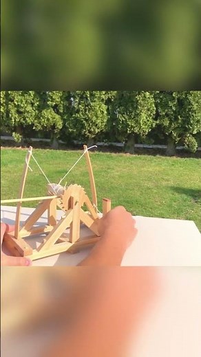 How to make a Mini Catapult #science #diy #diyinventions #lifehacks