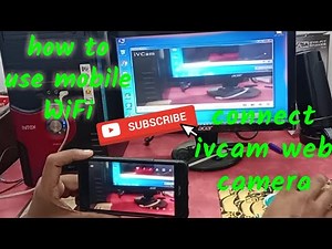 how to Use WiFi connection or USB cable iOSAndroid webcam ivcam setup ‪@techsupport9622‬