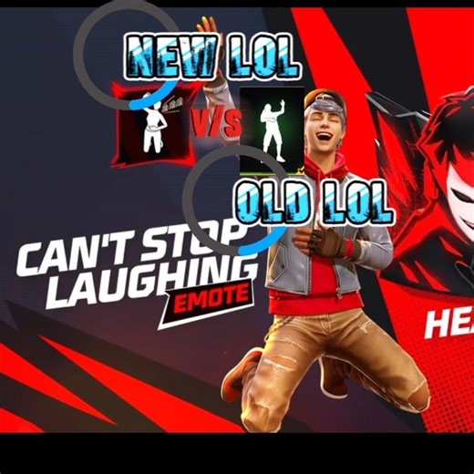 old lol vs new lol | new lol emote in free fire #lolemotes #oldemote #missalone