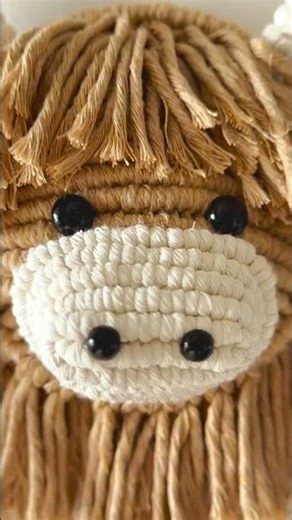 Knot Yourself the Cutest Highland Cow 🐮 (Macramé Tutorial)