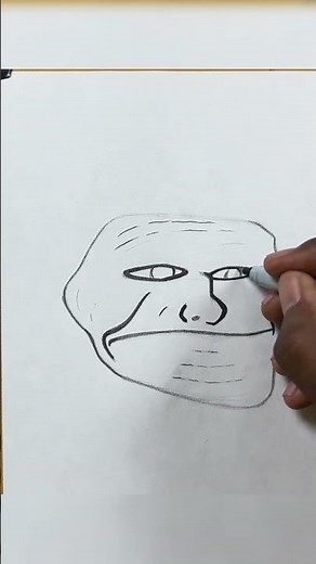 Drawing troll face