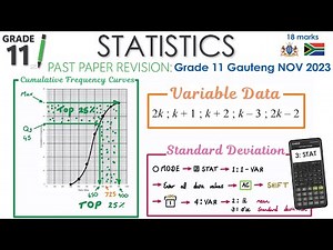 Grade 11 Statistics 2023 Exam Questions