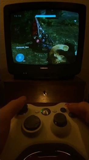 Halo 3 Walkthrough Part 11 (Xbox 360 CRT TV) #halo #halo3 #bungie #xbox #xbox360 #retro #nostalgia #