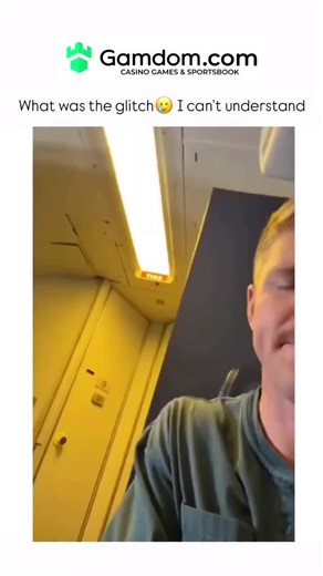 FUNNY MEMES on Instagram: "This video depicts a comedic sketch set inside an airplane cabin, filmed from the perspective of a passenger sitting in a bulkhead seat. The video begins with a close-up of a man in a green shirt who appears to be filming himself. Suddenly, a woman dressed in a flight attendant uniform—complete with a dark blue skirt suit, a yellow necktie, and her blonde hair styled up—stumbles through the cockpit door. She appears extremely disheveled and disoriented, frantically adj