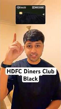 HDFC Diners Black credit card breakdown