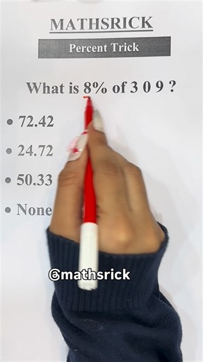 Mathsrick on Instagram: "Incredible percentage hack📚🤯"