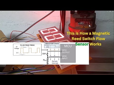 Water Flow Meter with Reed Switch & Arduino + 7 Segment Display