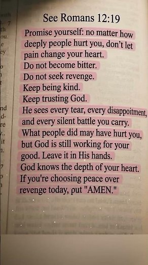 💙 Romans 12:19 | Choose Peace Over Revenge and Trust God's Justice ✝️