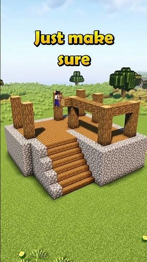 Minecraft Survival Starter House Tutorial 🏠 #minecraft