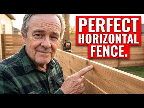 How To Build A Horizontal Cedar Fence Without The Sag