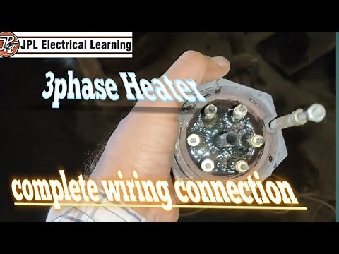 3 phase immersion Heater wiring connection