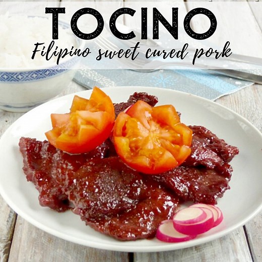 Tocino is one of the most famous Kapampangan delicacies out there. It is cured meat that is sweet and tender dipped in spiced vinegar and served with fried rice for breakfast! For more tips and full recipe 👉 www.foxyfolksy.com/tocino-recipe-sweet-cured-pork #FoxyFolksyRecipes #tocino #pindang #kapampangan | Foxy Folksy - Modern Filipino Kitchen