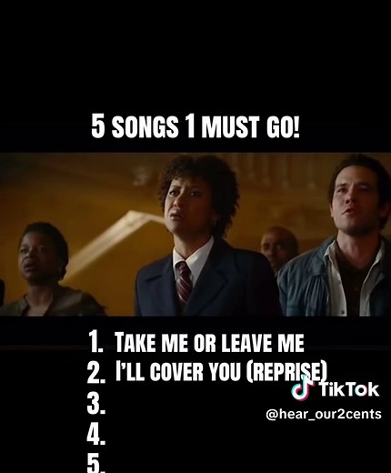 5 Songs from Rent: Which One Must Go?