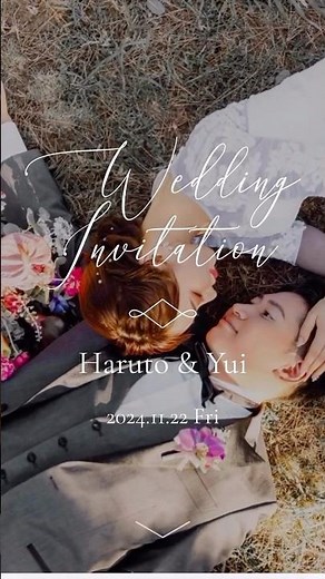 結婚式のWeb招待状(movie by@weddingday.jp)#web招待#招待状デザイン#招待状diy#結婚式招待状#ウエディングデイ