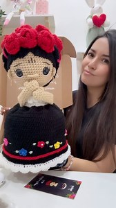🖤❤️🖤❤️🖤 #crochet #crochetpattern #patterncrochet #dollcrochet #crochetflower #flowercrochet #doll #rosaeterna | Kro Sha