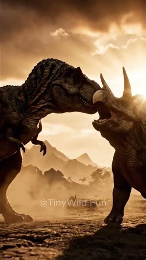 Brutal Dinosaur Fight Caught on Camera #shorts #animalstory #animation