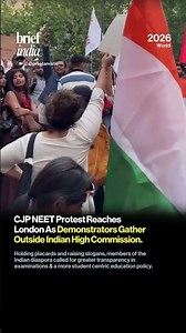 London Joins India's Education Protest as Demonstrators Rally Outside High Commission.