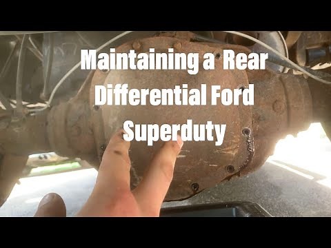How to Change the Gear Oil in a Rear Differential (Ford F250 Superduty Rear End Fluid Change)
