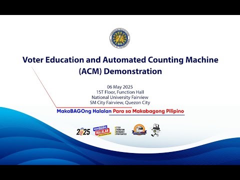 Voter Education and Automated Counting Machine (ACM) Demonstration