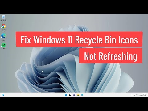 Fix Windows 11 Recycle Bin Icons Not Refreshing