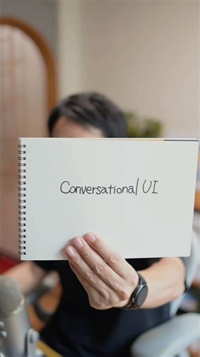 [1-Minute Guide] UX Terms for the AI Era: Conversational UI #uxdesign #uidesign