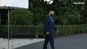 210K views · 953 reactions | Donald Trump has left the White House, wearing a mask, and walked onto Marine One. The president is being to be taken to hospital where he will remain for a “few days” after testing positive for Covid-19. Read more: https://bit.ly/33p2LTt | ITV News | Facebook