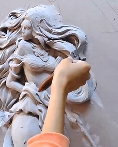114K views · 2.1K reactions | Clay mermaid statue! | Lilyon DIY | Facebook
