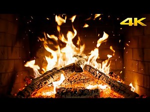 🔥 FIREPLACE That WILL Melt YOUR Stress AWAY with Burning LOGS & Crackling FIRE Sounds for FOCUS