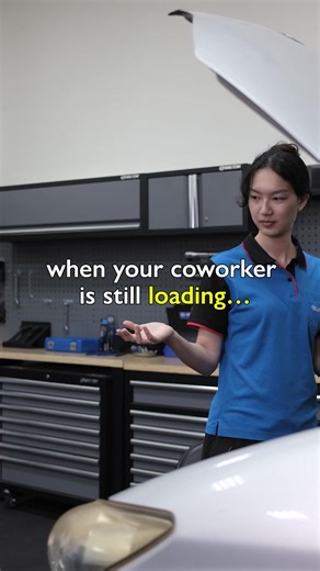 When your coworker is still loading… KING TONY’s got your back!💪🏻 The 9-2565MRV 1/4“ DR. Socket Set has everything you need.🧰 #handtools #tools #mechanic #diy #cars #worklife #kingtony #kingtonytools #enjoyyourwork | KING TONY