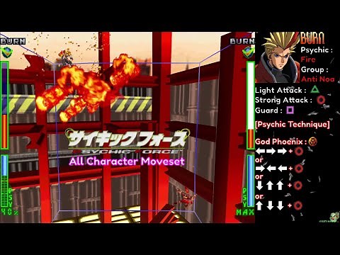 Psychic Force Movelist - All Character [PS1]