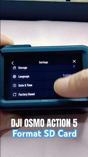 How to Format SD Card in DJI Osmo Action 5 Pro #dji #djiosmoaction5pro #format #formatsdcard #sdcard