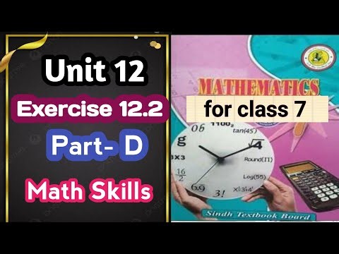 #Maths Class 7 | Unit 12 | Exercise 12.2 part D | Sindh Textbook board