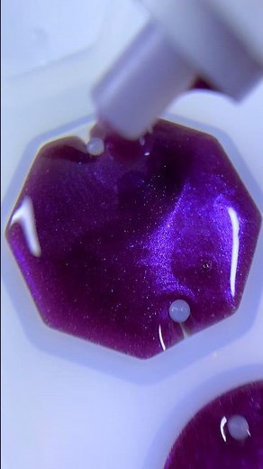 I Made a Purple Crystal Gem #diy #craft #satisfyingvideo