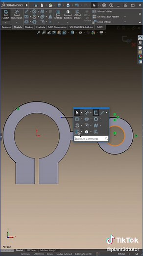 สอน SolidWorks 2022 เบื้องต้น model Depth stop #solidworks #solidwork...