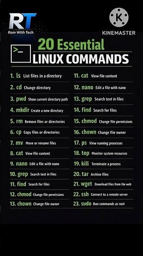 🔥 20 Essential Linux Commands Every Beginner Must Know! #linux
