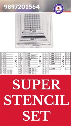 Universal stencil ic reballing set #icreballing #tools #hemugtools