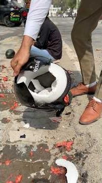 कौन सा हेलमेट आपकी जान बचायेगा में देखें #shoerts #trending #viral