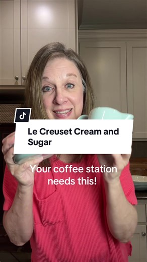 Your coffee station is screaming for this! @QVC, Inc #lecreuset #lecreusetcreamandsugar #creamandsugar #qvc #stoneware