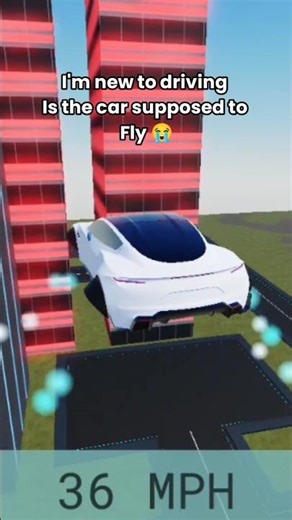 is the car supposed to fly 😭 #roblox #robloxyt #memes #funny #shorts