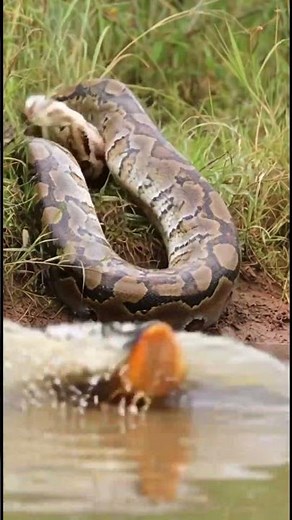 @⚡ Shocking Mistake Python vs. Electric Eel Wild Epic #ElectricEel #Python #AnimalShowdown