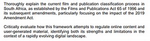 Thoroughly explain the current film and publication classificat... | Filo