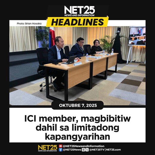 Ibinunyag ni Caloocan Rep. Edgar Erice na may isang miyembro ng Independent Commission for Infrastructure (ICI) na gustong magbitiw dahil sa kakulangan ng kapangyarihan ng komisyon. Ayon kay Erice, nawawalan ng pag-asa ang opisyal dahil limitado ang mandato ng ICI. Hinikayat niya ang Kongreso na magpasa ng batas para bigyan ng contempt powers ang komisyon at ideklarang “urgent” ang naturang panukala. #ICI #Congress #Infrastructure #Transparency #NET25NewsAndInformation | NET25 News and Informati