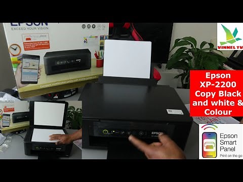 How to Copy Document Black and White & Colour on Epson XP -2200 Wireless Printer