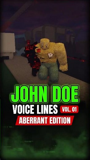 JOHN DOE VOICE LINE IDs - Vol. 01 #shorts #forsaken #roblox #forsakenroblox