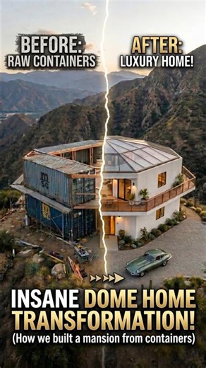 INSANE Dome Home Transformation! 🤯🏔️ | #home #house #hillsideresidence #peace #usa #america